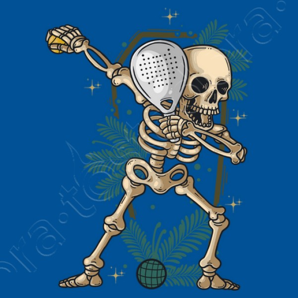 padel dabbing jugador de pu00e1del esquelet