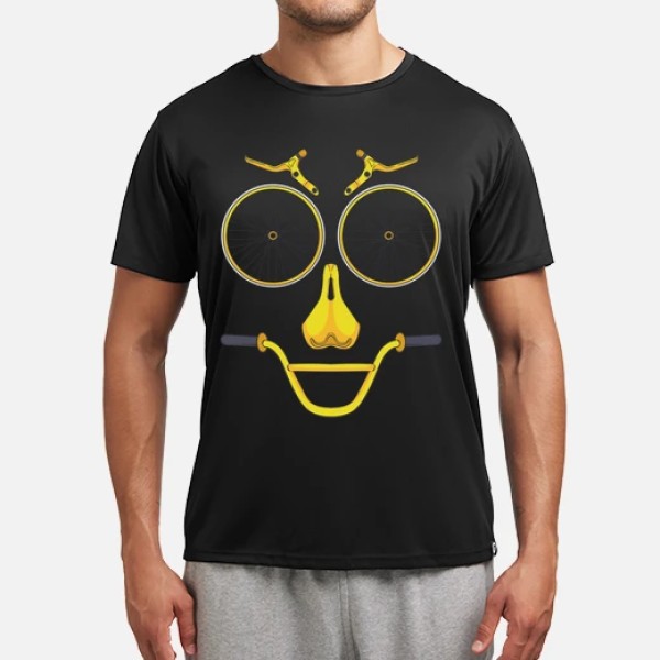 Cara Bici Piezas Bicicleta Sonrisa Deporte Ciclismo Divertida