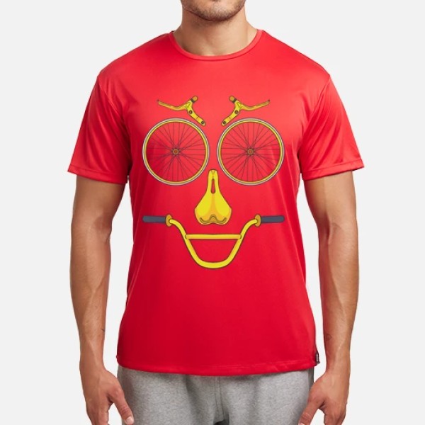 Cara Bici Piezas Bicicleta Sonrisa Deporte Ciclismo Divertida