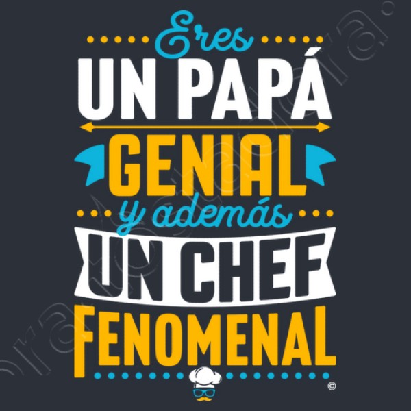 Papu00e1 genial Chef fenomenal regalos du00eda del padre