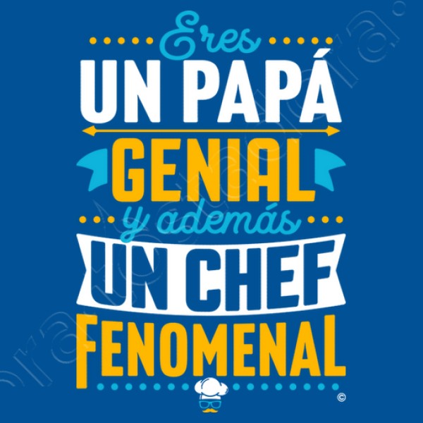 Papu00e1 genial Chef fenomenal regalos du00eda del padre