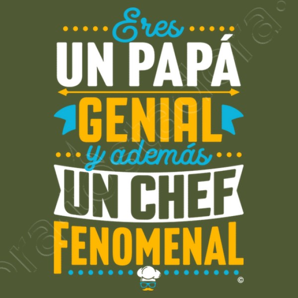 Papu00e1 genial Chef fenomenal regalos du00eda del padre