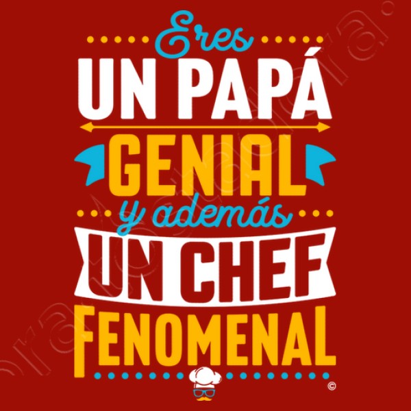 Papu00e1 genial Chef fenomenal regalos du00eda del padre