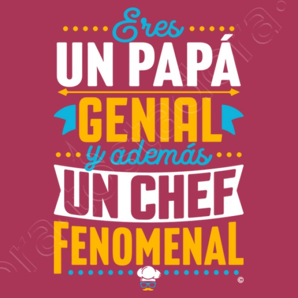Papu00e1 genial Chef fenomenal regalos du00eda del padre