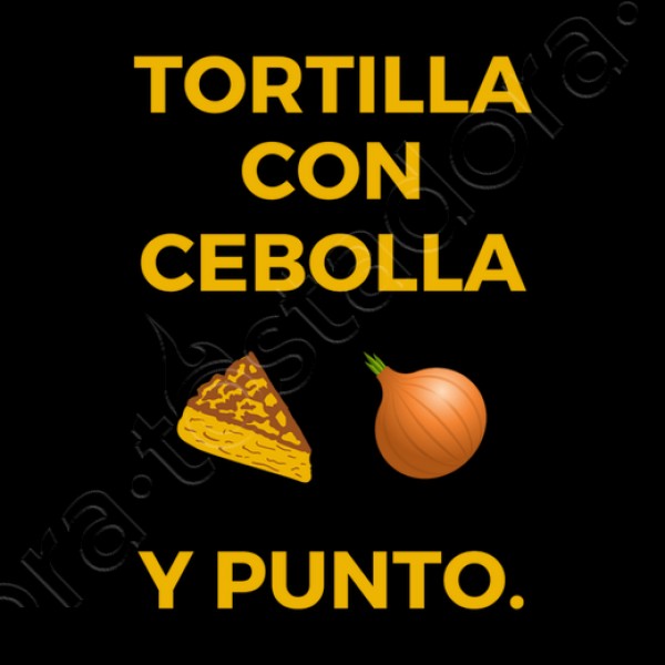 Tortilla con cebolla delantales graciosos delantal divertido con frase graciosa