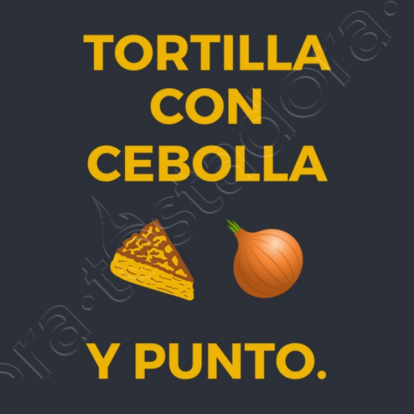 Tortilla con cebolla delantales graciosos delantal divertido con frase graciosa