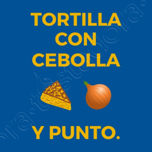 Tortilla con cebolla delantales graciosos delantal divertido con frase graciosa