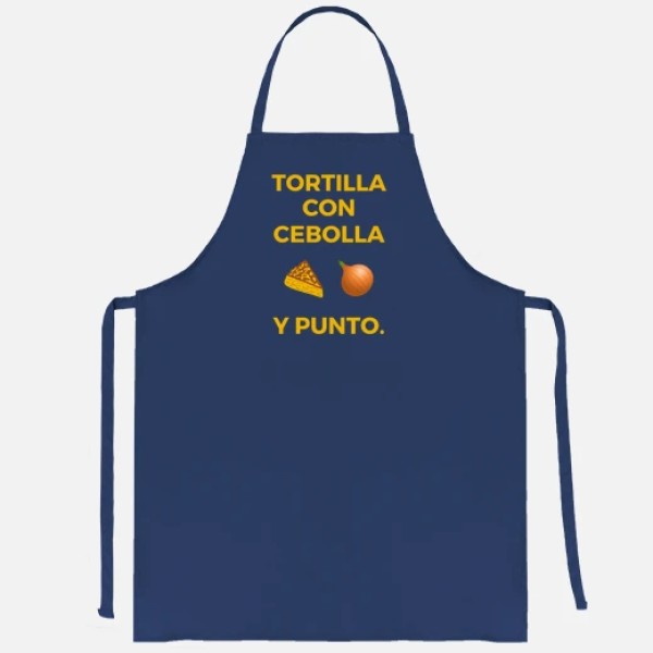 Tortilla con cebolla delantales graciosos delantal divertido con frase graciosa