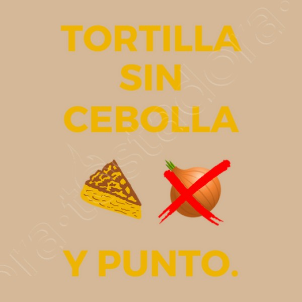 Tortilla sin cebolla