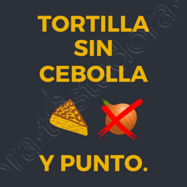 Tortilla sin cebolla