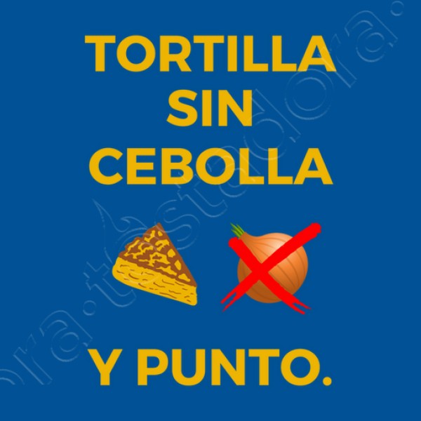 Tortilla sin cebolla