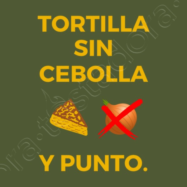 Tortilla sin cebolla