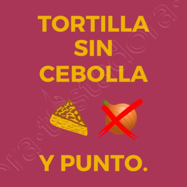 Tortilla sin cebolla