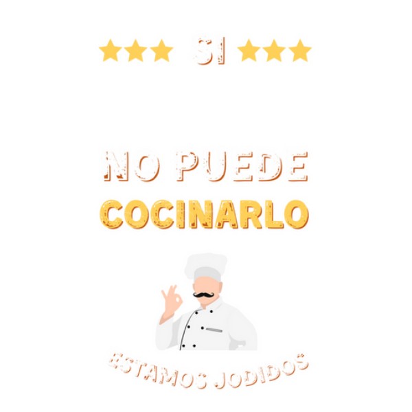 Si no puede cocinarlo estamos jodidos regalos originales para mi novio