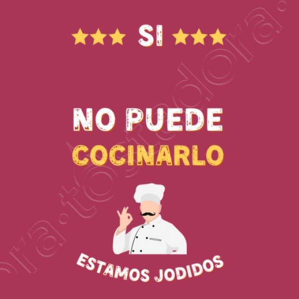 Si no puede cocinarlo estamos jodidos regalos originales para mi novio