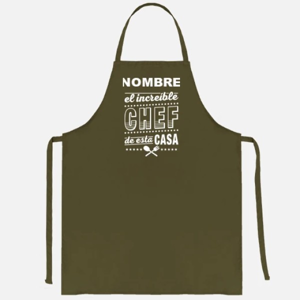 Nombre El increu00edble Chef de esta casa regalos personalizados pareja regalos para el dia del padre