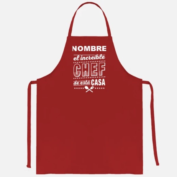 Nombre El increu00edble Chef de esta casa regalos personalizados pareja regalos para el dia del padre