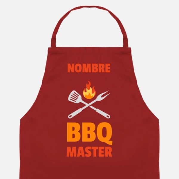 bbq master rojo personalizable