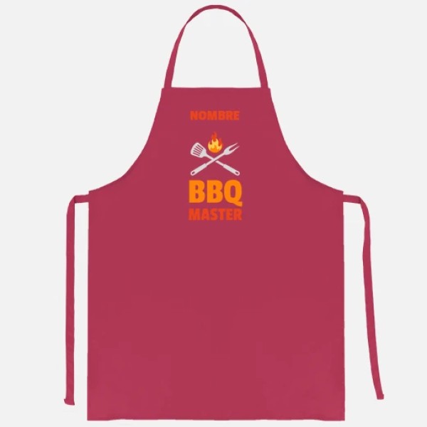 bbq master rojo personalizable