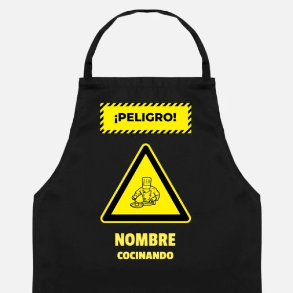 peligro cocinando nombre personalizado