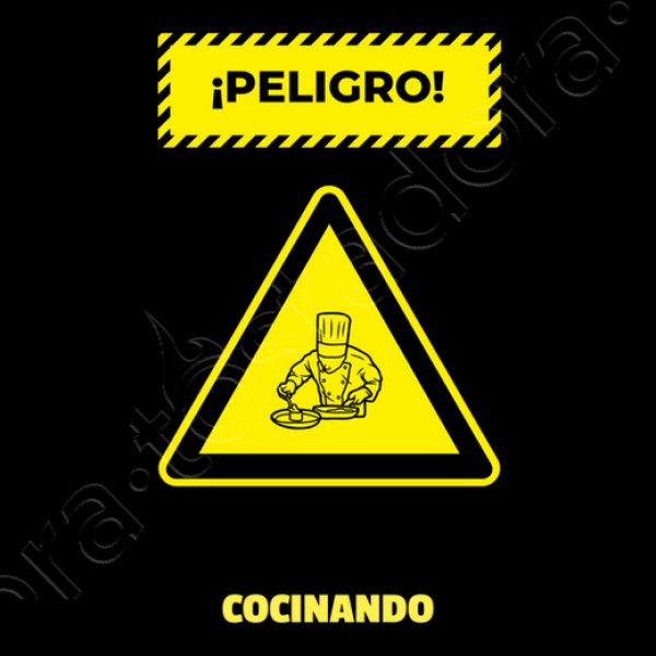 peligro cocinando nombre personalizado