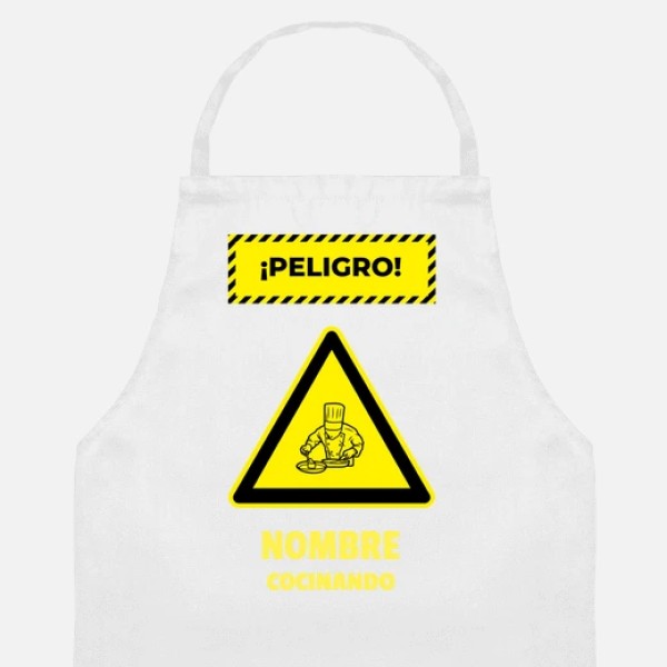 peligro cocinando nombre personalizado