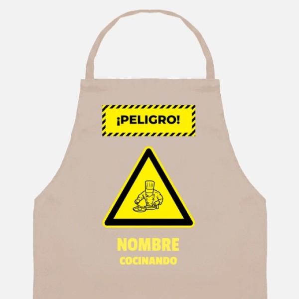 peligro cocinando nombre personalizado