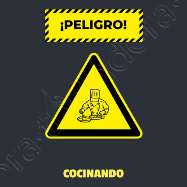 peligro cocinando nombre personalizado