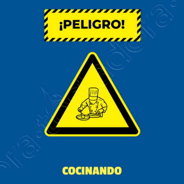 peligro cocinando nombre personalizado
