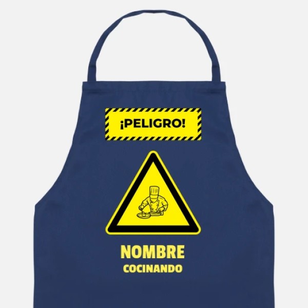 peligro cocinando nombre personalizado