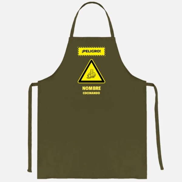 peligro cocinando nombre personalizado