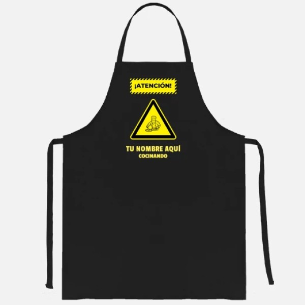 atencion cocinando nombre personalizabl