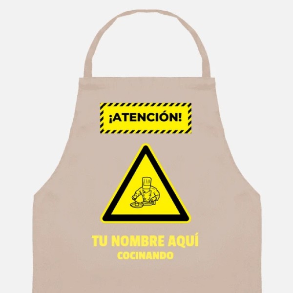 atencion cocinando nombre personalizabl