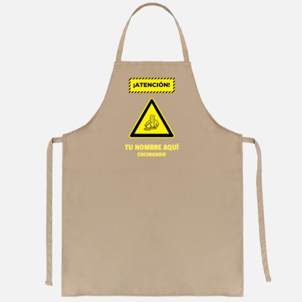 atencion cocinando nombre personalizabl