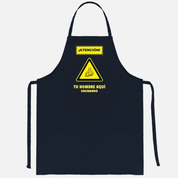 atencion cocinando nombre personalizabl