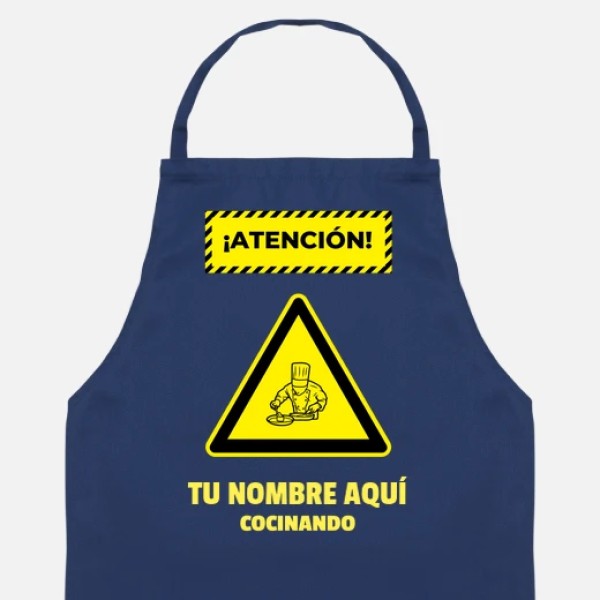 atencion cocinando nombre personalizabl