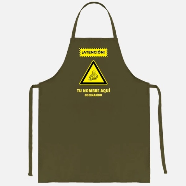 atencion cocinando nombre personalizabl