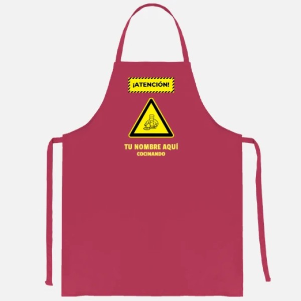 atencion cocinando nombre personalizabl