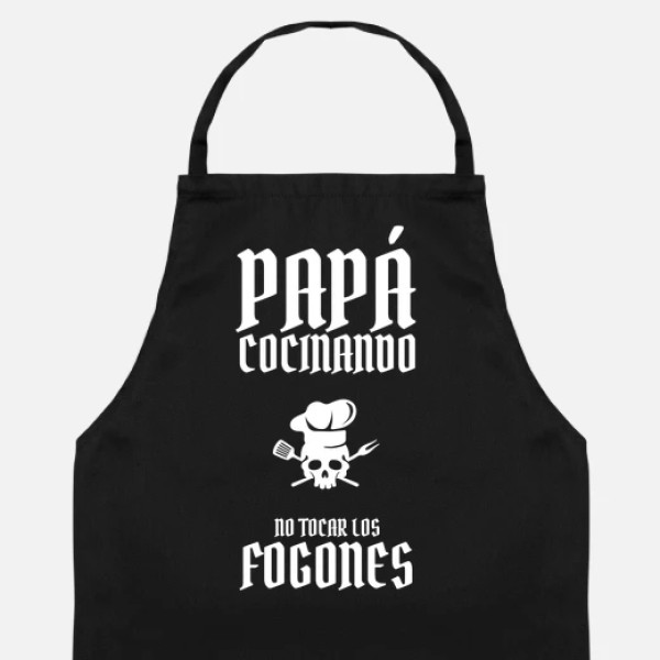 papu00e1 cocinando no tocar los fogones