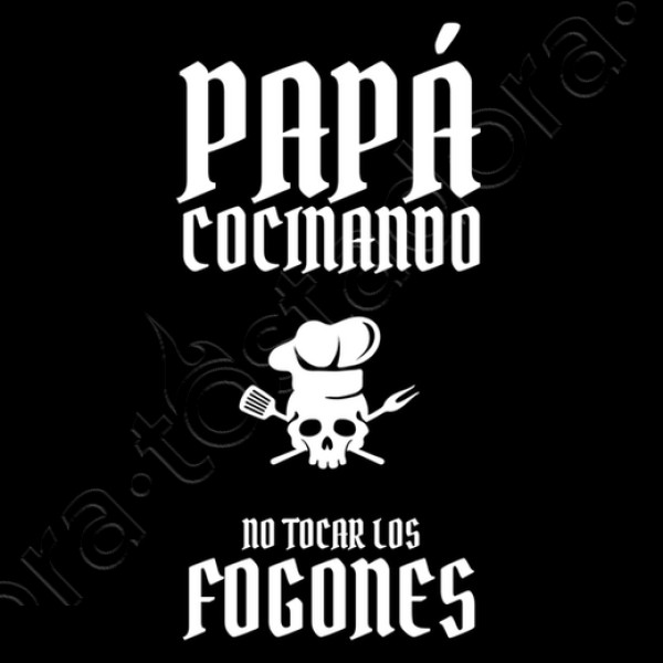 papu00e1 cocinando no tocar los fogones