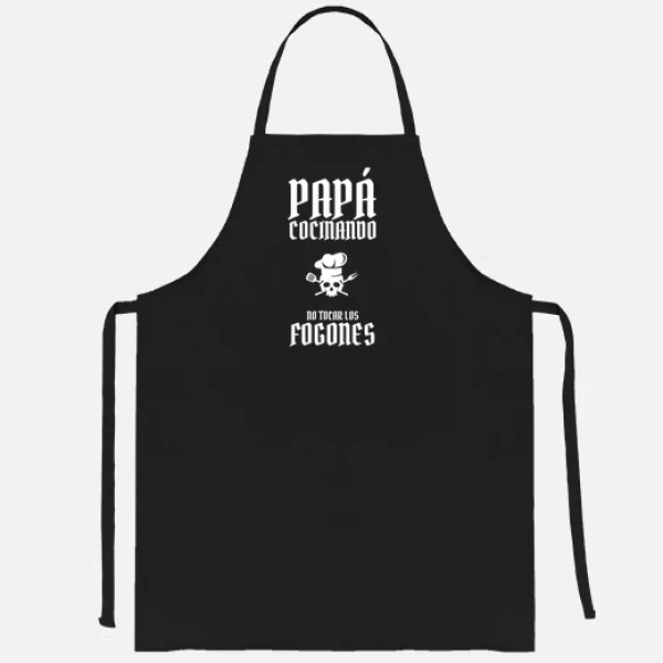 papu00e1 cocinando no tocar los fogones