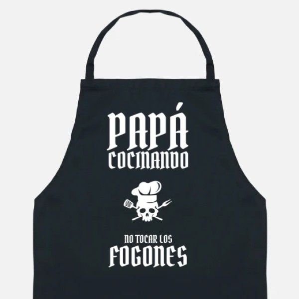 papu00e1 cocinando no tocar los fogones