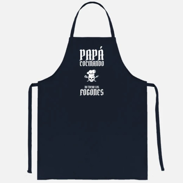 papu00e1 cocinando no tocar los fogones