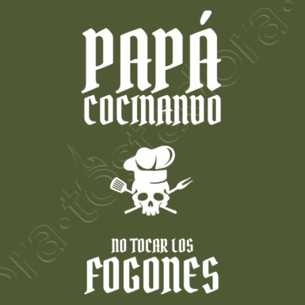 papu00e1 cocinando no tocar los fogones
