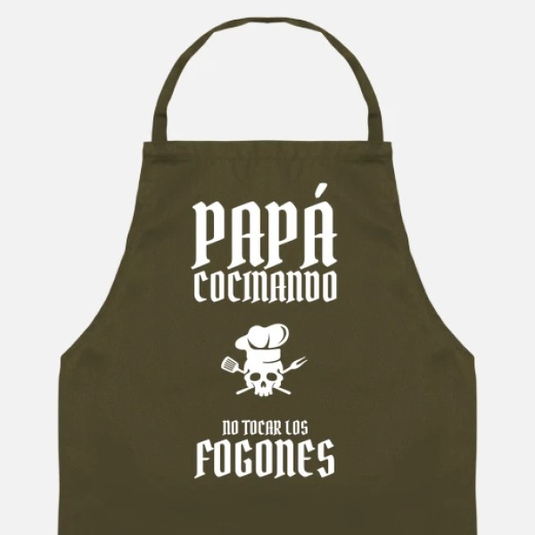 papu00e1 cocinando no tocar los fogones
