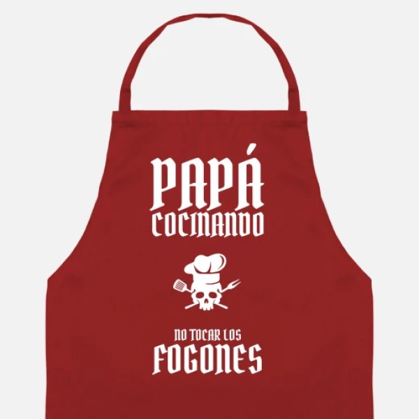 papu00e1 cocinando no tocar los fogones