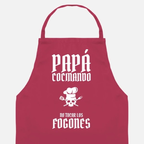 papu00e1 cocinando no tocar los fogones