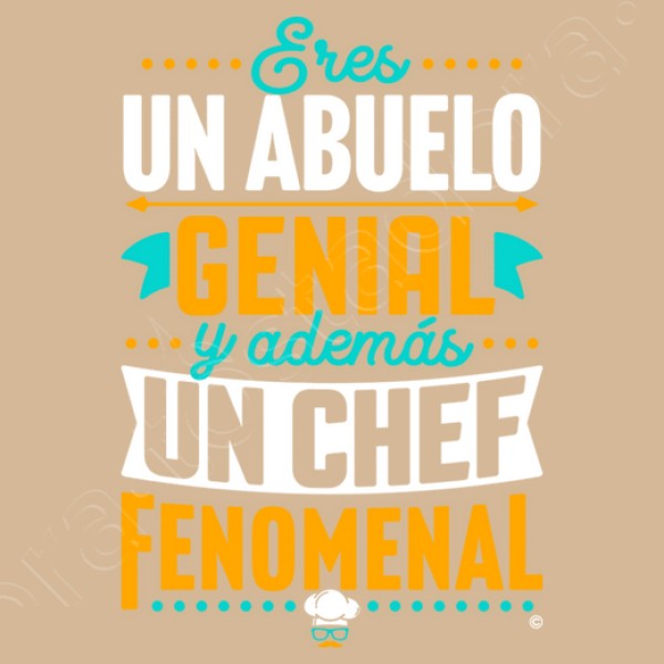 Abuelo genial Chef fenomenal regalos dia del padre abuelos