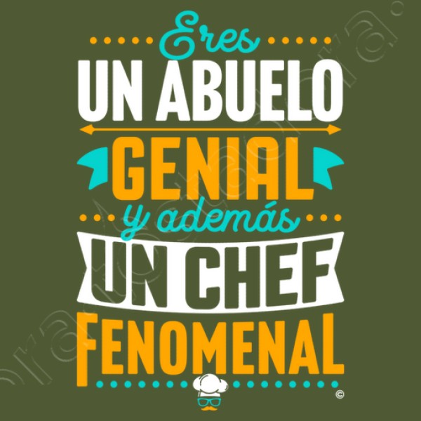 Abuelo genial Chef fenomenal regalos dia del padre abuelos
