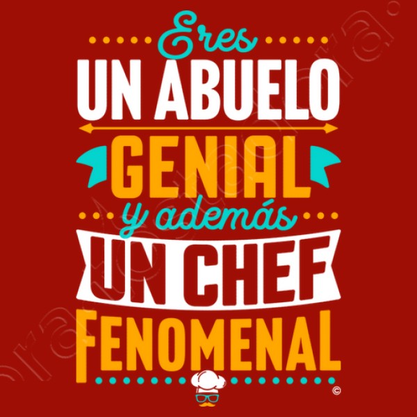 Abuelo genial Chef fenomenal regalos dia del padre abuelos